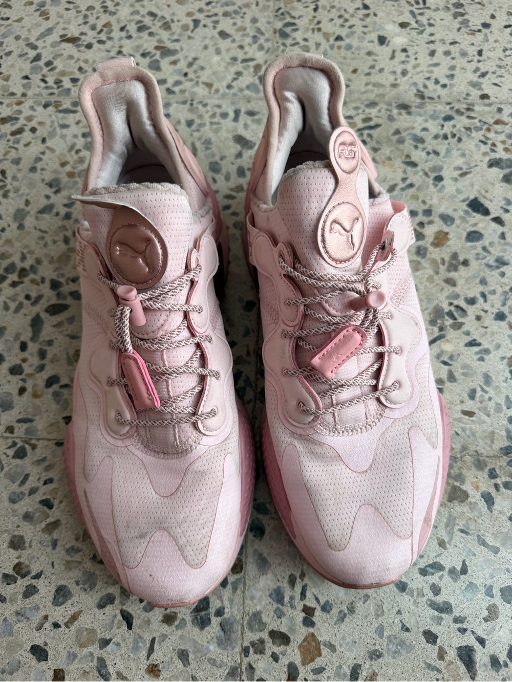 Puma RS-X Pink Monochrome Chunky Sneakers (Women's Size 10)